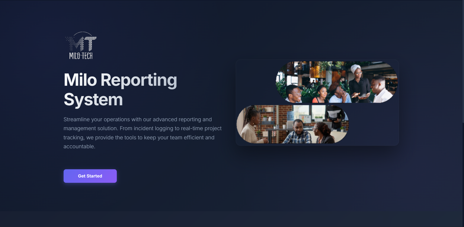 Milo Reporting System preview